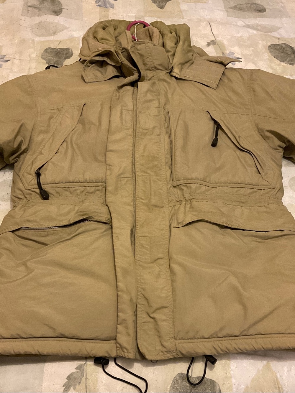 Cherokee Men's Hooded Puffer Jacket in Khaki